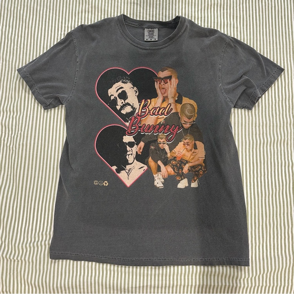 Comfort Colors Men's Charcoal Graphic Tee
